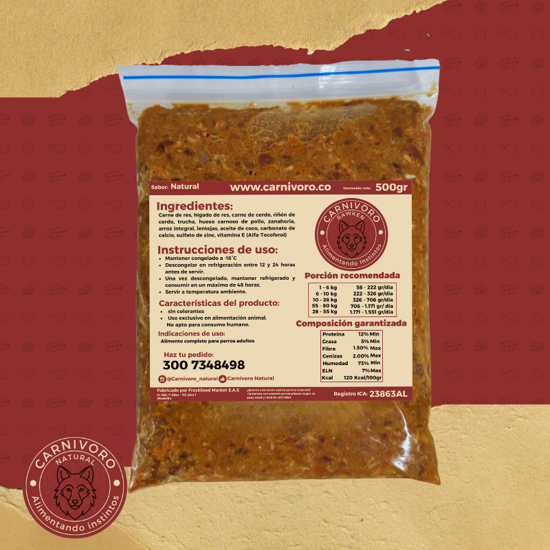 Carnivoro Natural 500g