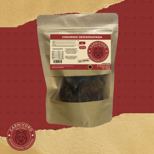 Carnivoro Codorniz Deshidratada
