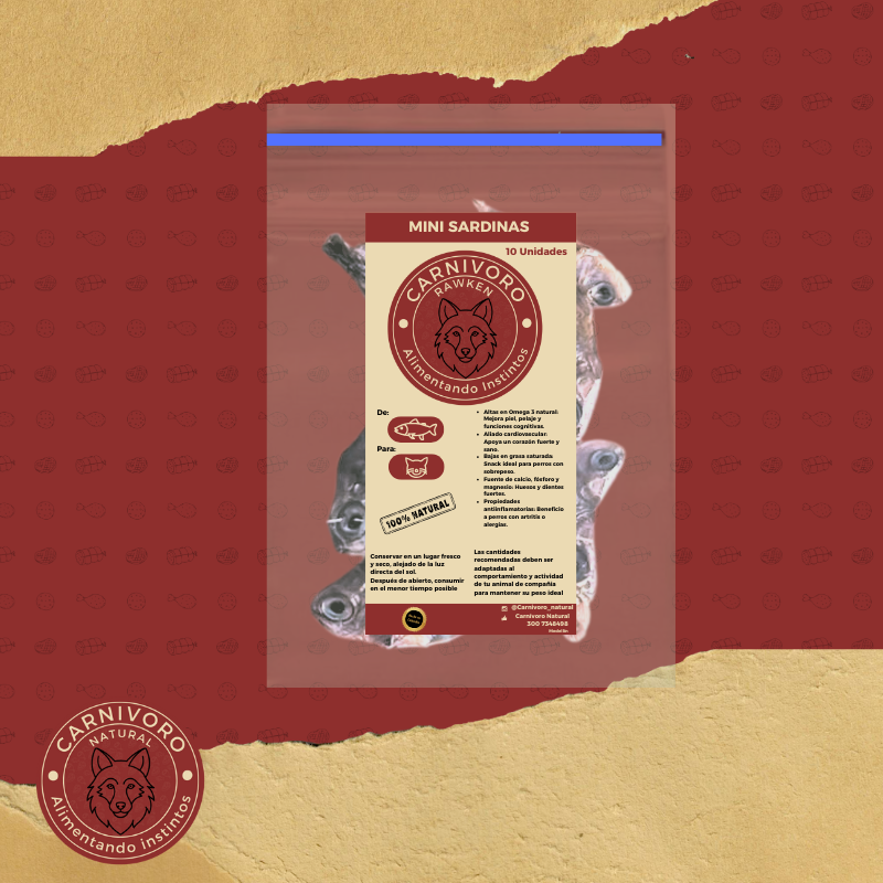 Carnivoro Mini Sardina x 10