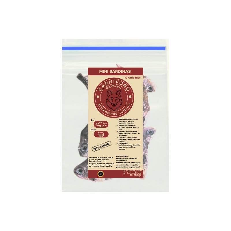 Carnivoro Mini Sardina x 10