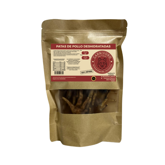 Carnivoro Patas Deshidratadas x 12