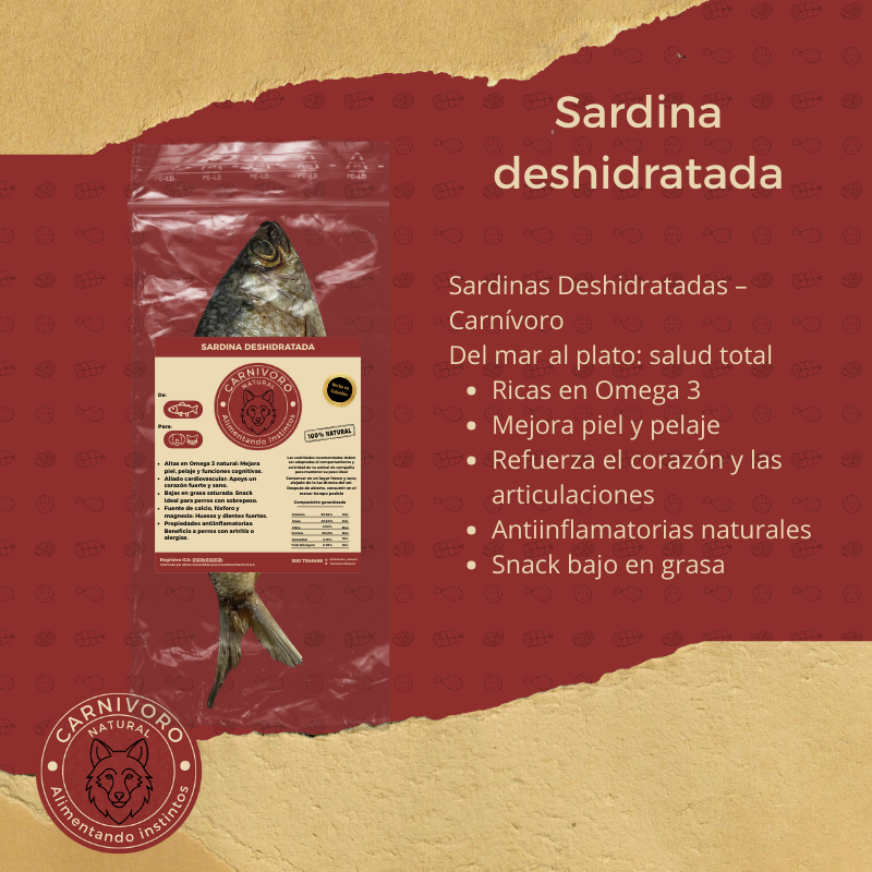 Carnivoro Sardina Deshidratada