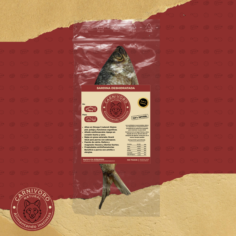 Carnivoro Sardina Deshidratada